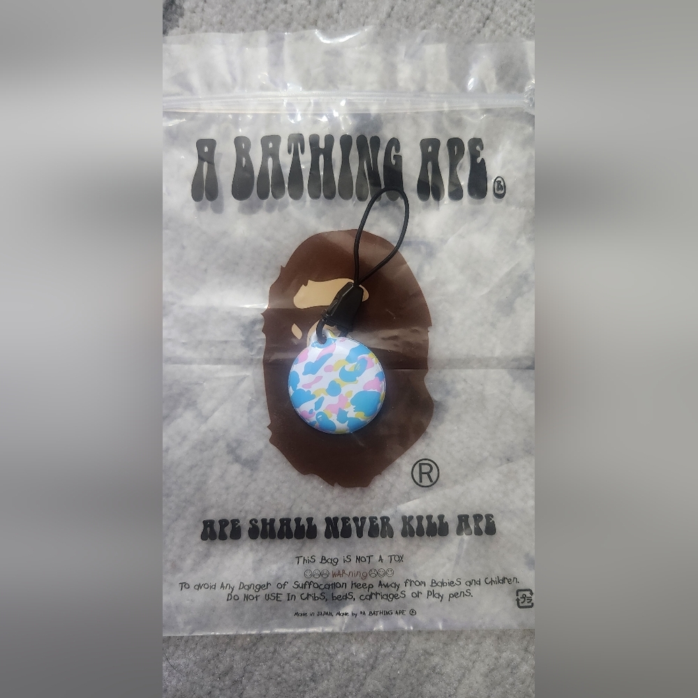 New Bape Nigo Era Cotton Candy Keychain/screen Cleaner In Blue Cotton Candy